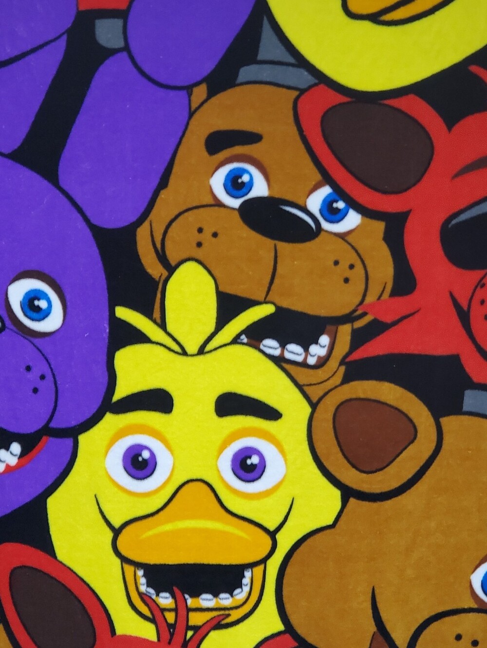Five Nights At Freddys FNAF Fleece Throw Blanket 60x45 Character Print
